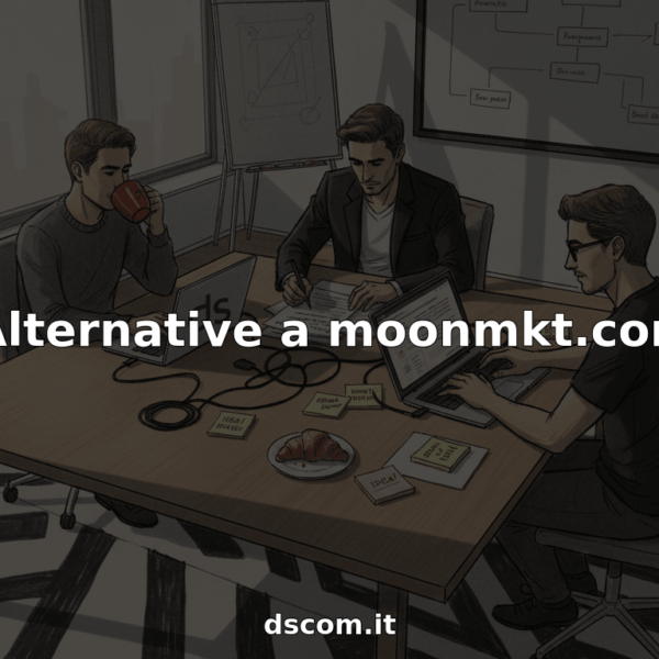 Team di marketer digitali che collaborano insieme in ufficio per sviluppare nuove strategie